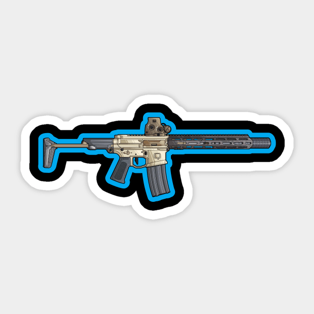 Q Honey Badger SBR Sticker by orozcodesign